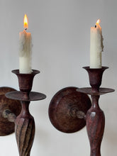 Load image into Gallery viewer, Vintage Pair of Bronze Candle Sconces