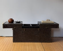 Load image into Gallery viewer, Faux Leather Trunk Coffee Table