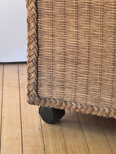 Load image into Gallery viewer, Vintage Wicker File Cabinet