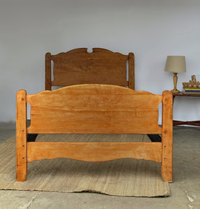 Antique Twin Wooden Bed Frame