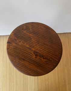 Vintage Wooden Pedestal Table/ Plant Stand