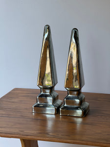 Ceramic Mirrored Vintage Obelisk- Priced Individually