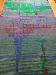 Vintage Hand Woven Tapestry/ Table Runner