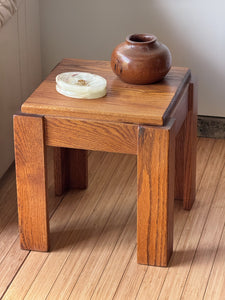 Vintage Small Chunky End Table