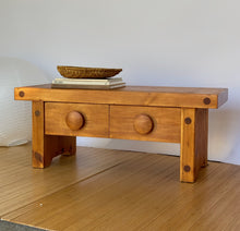 Load image into Gallery viewer, Handcrafted Vintage Wooden Primitive Bench