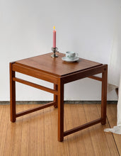 Load image into Gallery viewer, Vintage Teak Convertible Table &amp; Stool