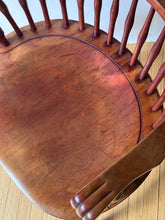 Load image into Gallery viewer, Vintage Nichols &amp; Stone Colonial/Early American-style Solid Wood Windsor Arm Chair