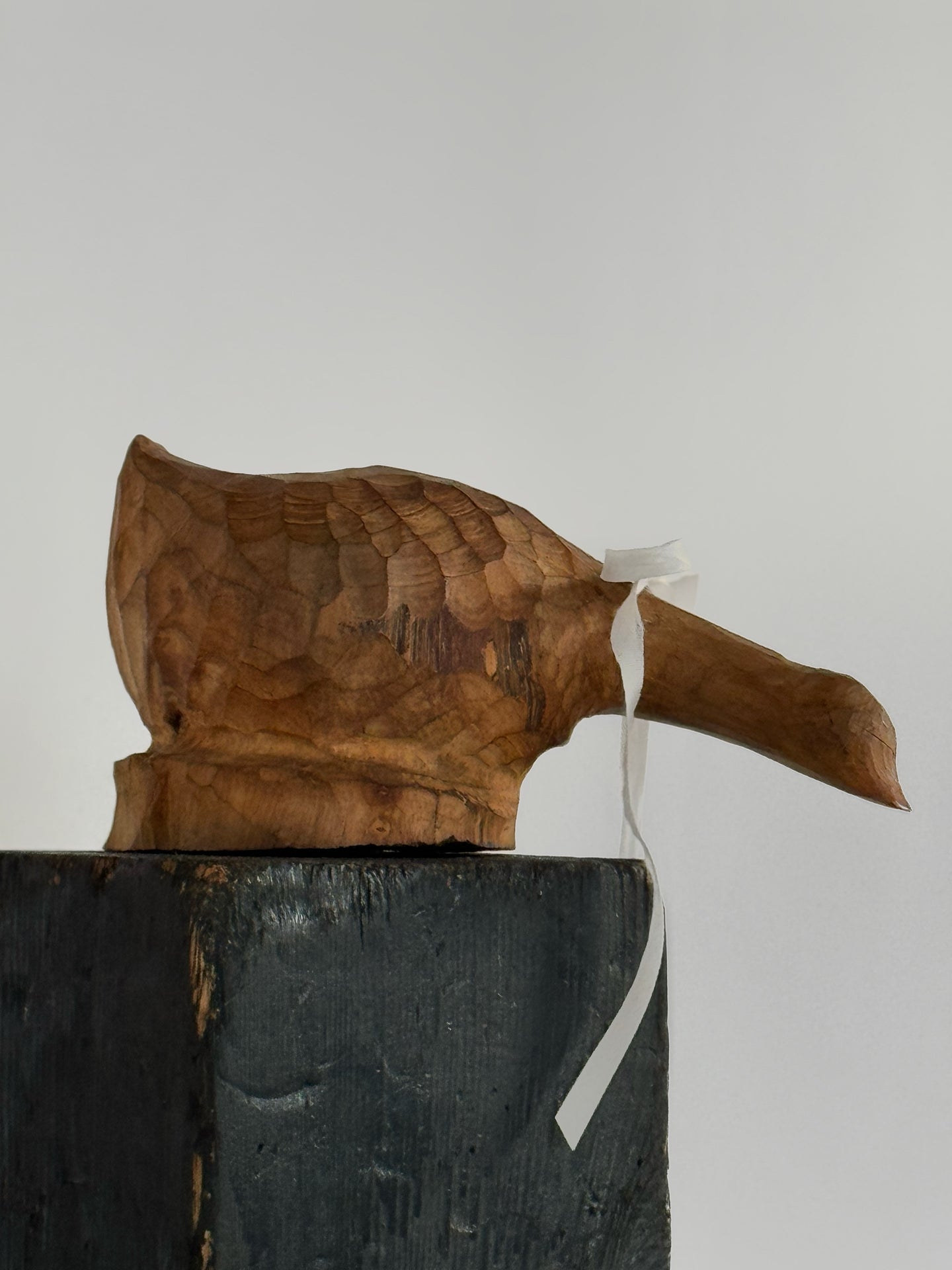 Vintage Handcrafted Wooden Christmas Goose