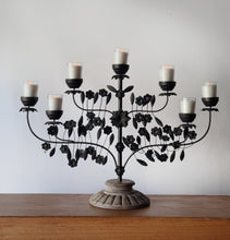 Load image into Gallery viewer, Mexican Tin Candelabra by Pottery Barn