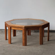 Load image into Gallery viewer, Oak Vintage Octagon Table