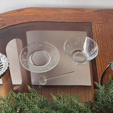 Load image into Gallery viewer, Vintage Crystal Condiment Bowl Set