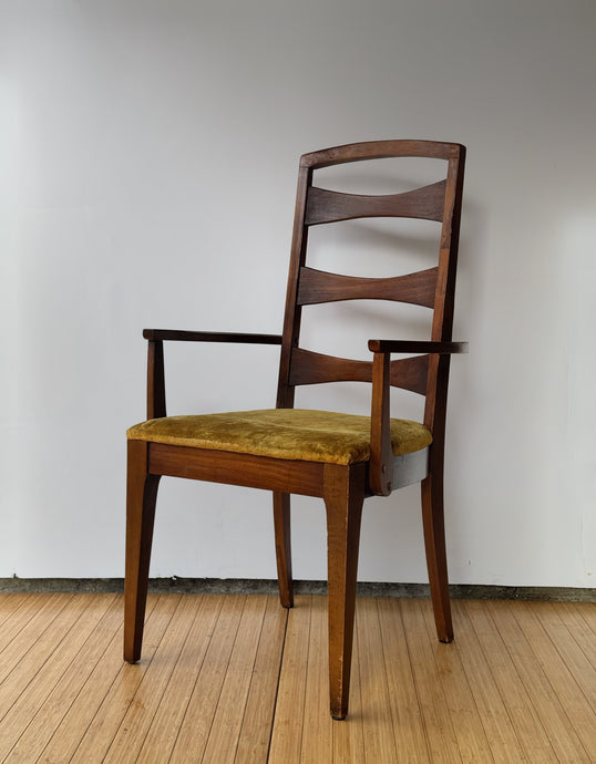 Single MCM Bowtie Walnut Chair