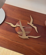 Load image into Gallery viewer, Vintage MCM Brass Birds Wall Scultpure