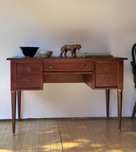 Load image into Gallery viewer, Mid Century Modern Cherry Writing Desk