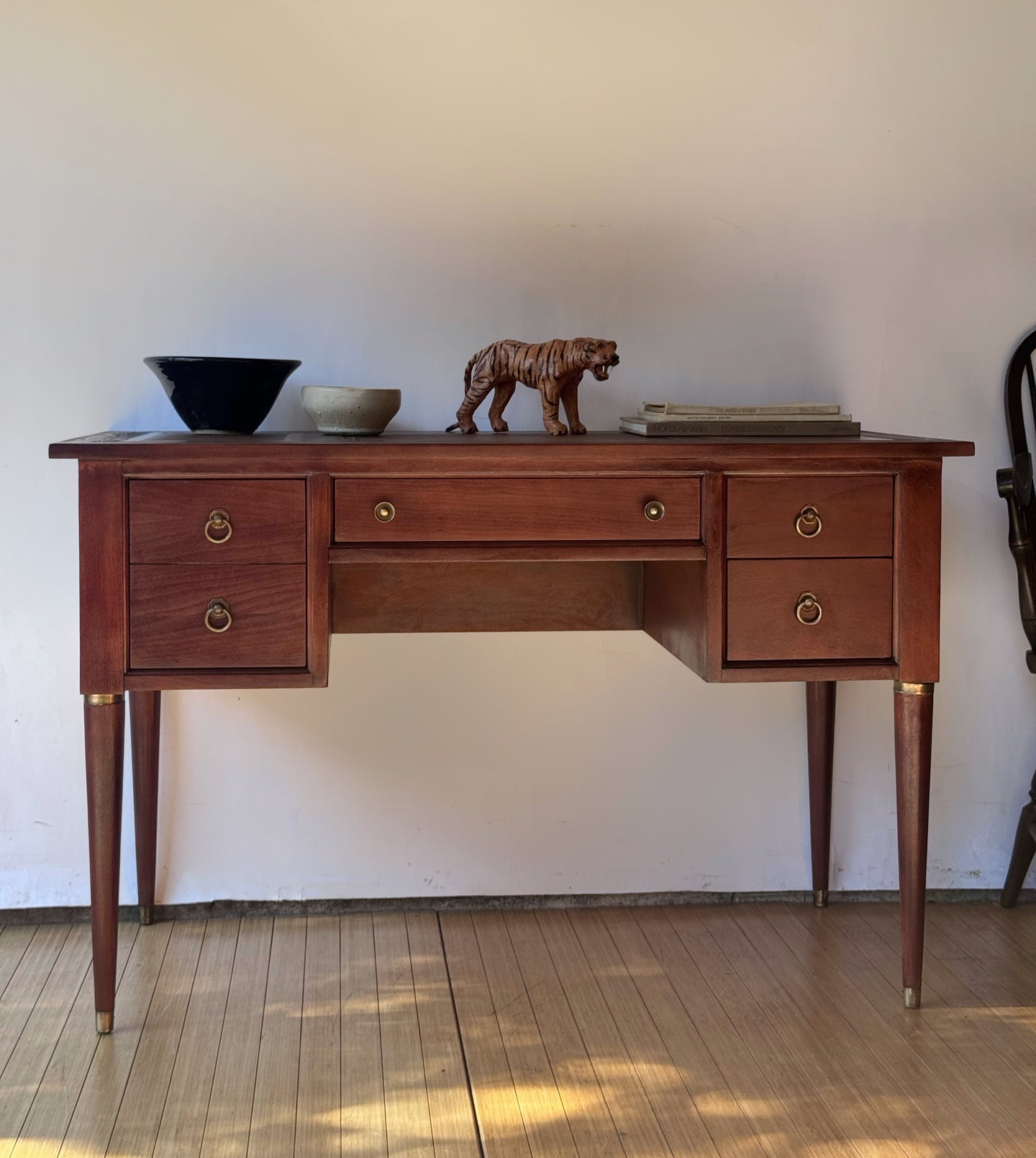 Mid Century Modern Cherry Writing Desk