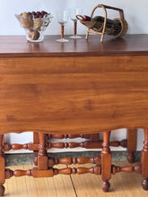 Load image into Gallery viewer, Antique Drop Leaf Maple Dining Table