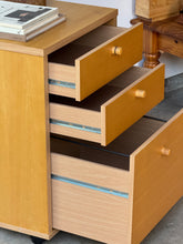 Load image into Gallery viewer, 1990&#39;s Vintage Cabinet on Wheels