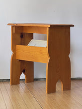 Load image into Gallery viewer, Vintage Hand Crafted Wooden Storage Bench