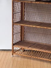 Load image into Gallery viewer, 1970&#39;s Vintage Tall Wicker Shelf