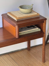 Load image into Gallery viewer, Vintage Danish Teak Telephone Bench