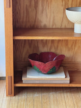 Load image into Gallery viewer, Vintage Handmade Red Poppy Bowl