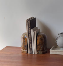Load image into Gallery viewer, Vintage Onyx Stone Bookends