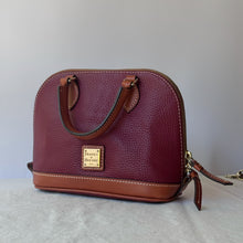 Load image into Gallery viewer, Vintage Pebble Grain Dooney &amp; Bourke Burgundy Mini Satchel Bag