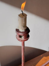 Load image into Gallery viewer, Vintage Hand Forged Marble &amp; Iron Candelabra