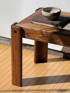 Vintage Chunky Oak End Table