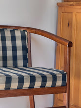 Load image into Gallery viewer, Vintage Checkered Barrel Back Accent Chair