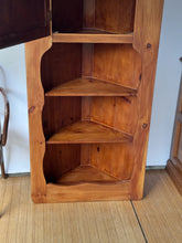 Load image into Gallery viewer, Vintage Handcrafted Corner Wooden Cabinet