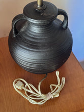 Load image into Gallery viewer, Vintage Black Pottery Table Lamp