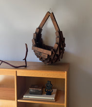 Load image into Gallery viewer, XL MCM Brutalist Wooden Plant Hanger