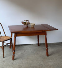 Load image into Gallery viewer, 1950&#39;s Drop Leaf Maple Dining Table- Solid Wood