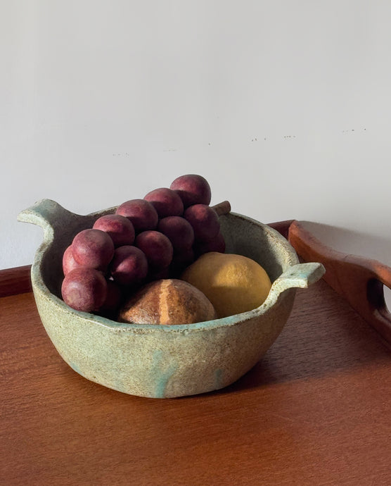 Vintage Studio Pottery Bowl w/ Handles