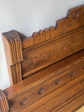 Load image into Gallery viewer, Antique Eastlake Full Sized Bed