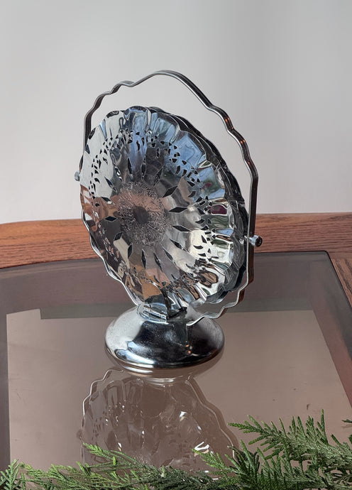 Style #2 Vintage Queen Anne Style Silver-Plated Folding Serving Tray