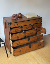 Load image into Gallery viewer, Antique Japanese Tansu Chest Circa Late 1800's