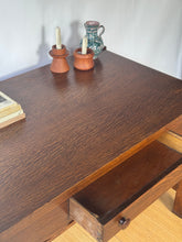 Load image into Gallery viewer, Antique Mission Oak Library Desk