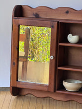 Load image into Gallery viewer, Vintage Handcrafted Scalloped Wooden Cabinet