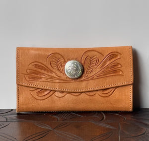 Vintage Tooled Leather Wallet