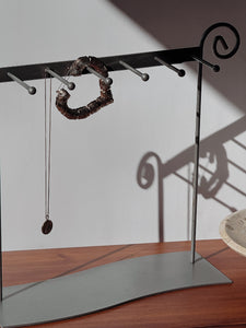 Silver Metal Spiral Jewelry Holder