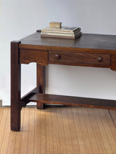 Load image into Gallery viewer, Antique Mission Oak Library Desk