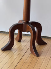Load image into Gallery viewer, Vintage Wooden Pedestal Table/ Plant Stand