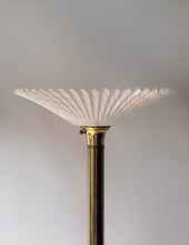 Load image into Gallery viewer, Vintage MCM Brass Torchiere Floor Lamp