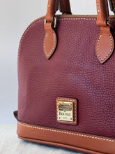 Load image into Gallery viewer, Vintage Pebble Grain Dooney &amp; Bourke Burgundy Mini Satchel Bag