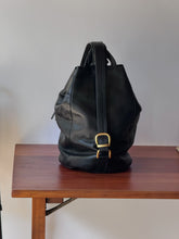 Load image into Gallery viewer, Vintage Black Leather Nicole Stevens Sling Bag