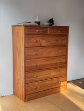Load image into Gallery viewer, Vintage Tall Pine Dresser