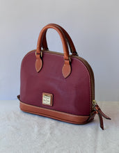 Load image into Gallery viewer, Vintage Pebble Grain Dooney &amp; Bourke Burgundy Mini Satchel Bag