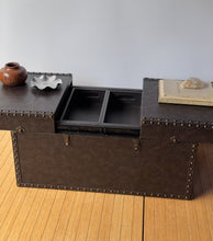 Load image into Gallery viewer, Faux Leather Trunk Coffee Table